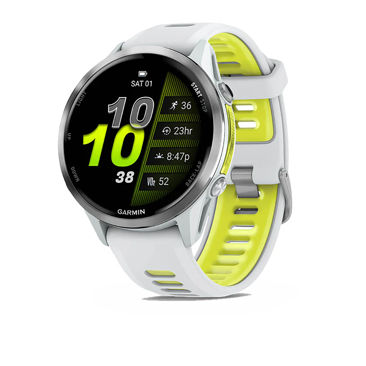 Garmin Forerunner 970 — Carbon Gray - Translucent Whitestone — Alternate View 17