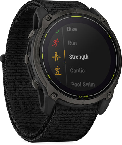 Garmin Enduro 3 DLC Titanium GPS Watch - Black