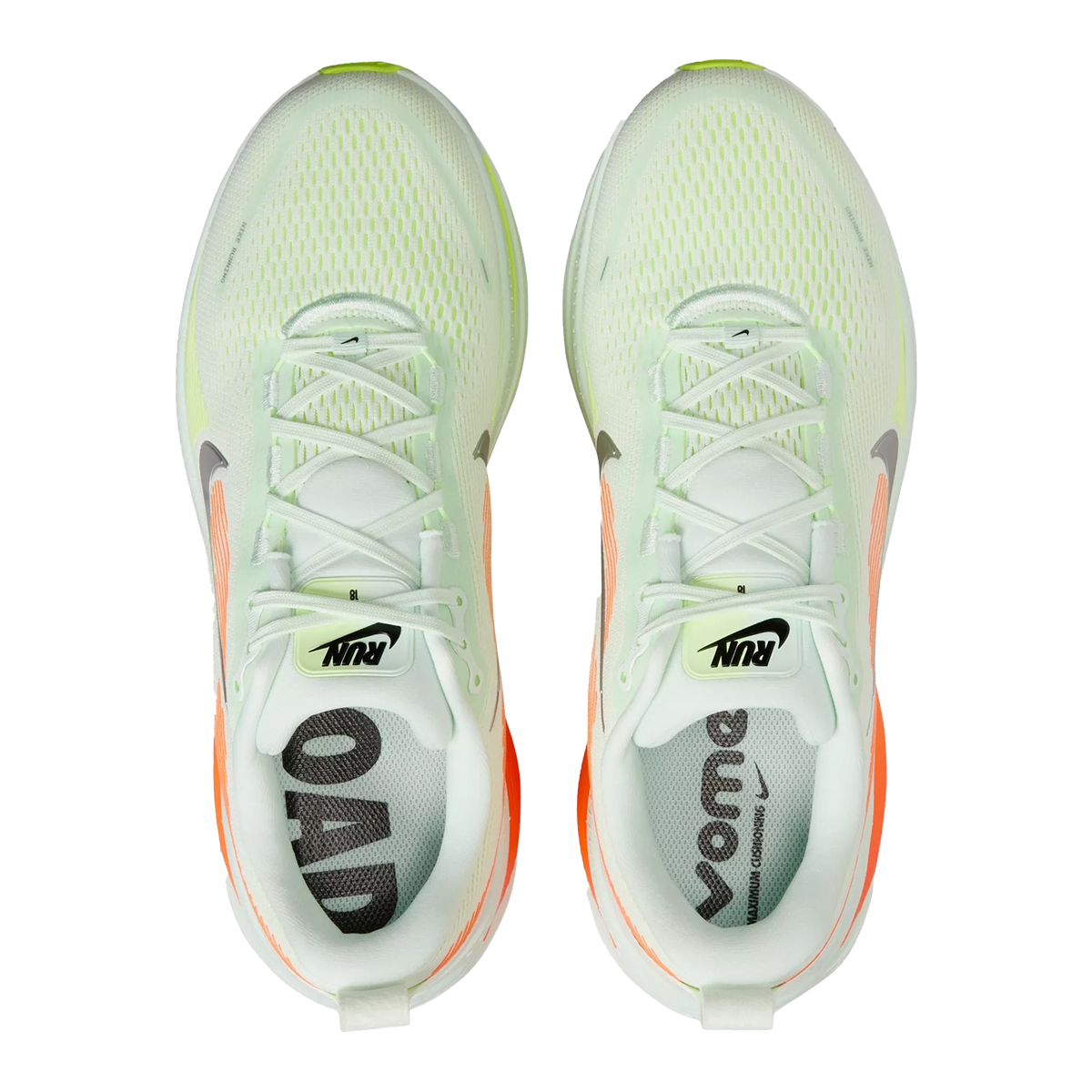 Nike Vomero 18 — Pure Platinum - Anthracite - Smoke Grey - Lt Smoke Grey - Univ Red - Solar Red — Size D — Width 9 — Alternate View 31