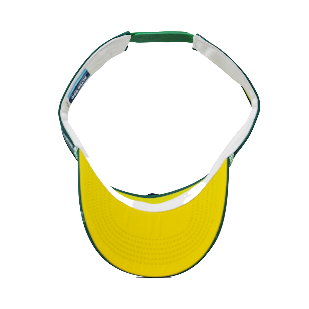 Alter Ego Visor Splash — Green Yellow Palm — Back View