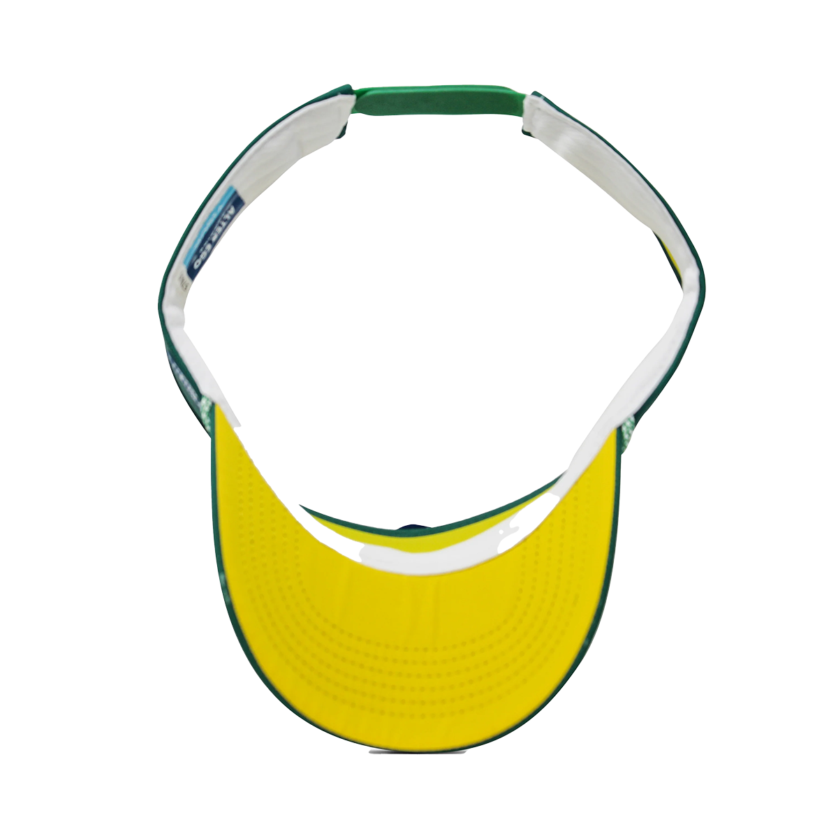 Alter Ego Visor Splash — Green Yellow Palm — Back View