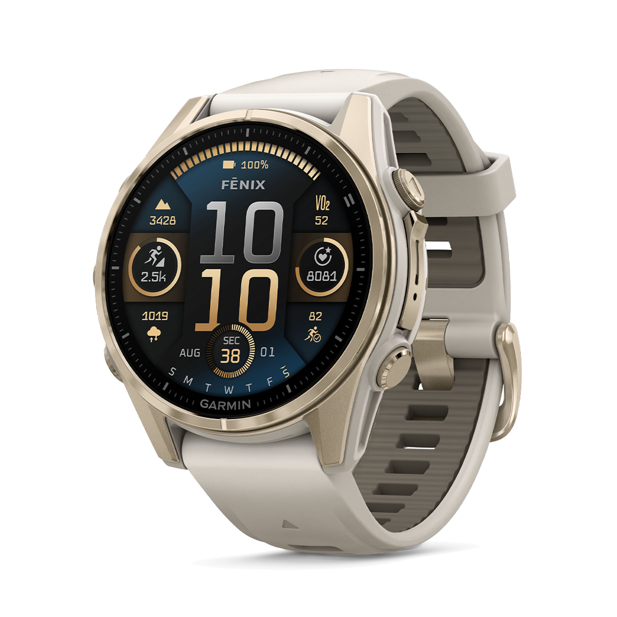 Garmin Fenix 8 Amoled — Carbon Gray DLC Titanium Black - Pebble Gray — Size 51 mm — Alternate View 29