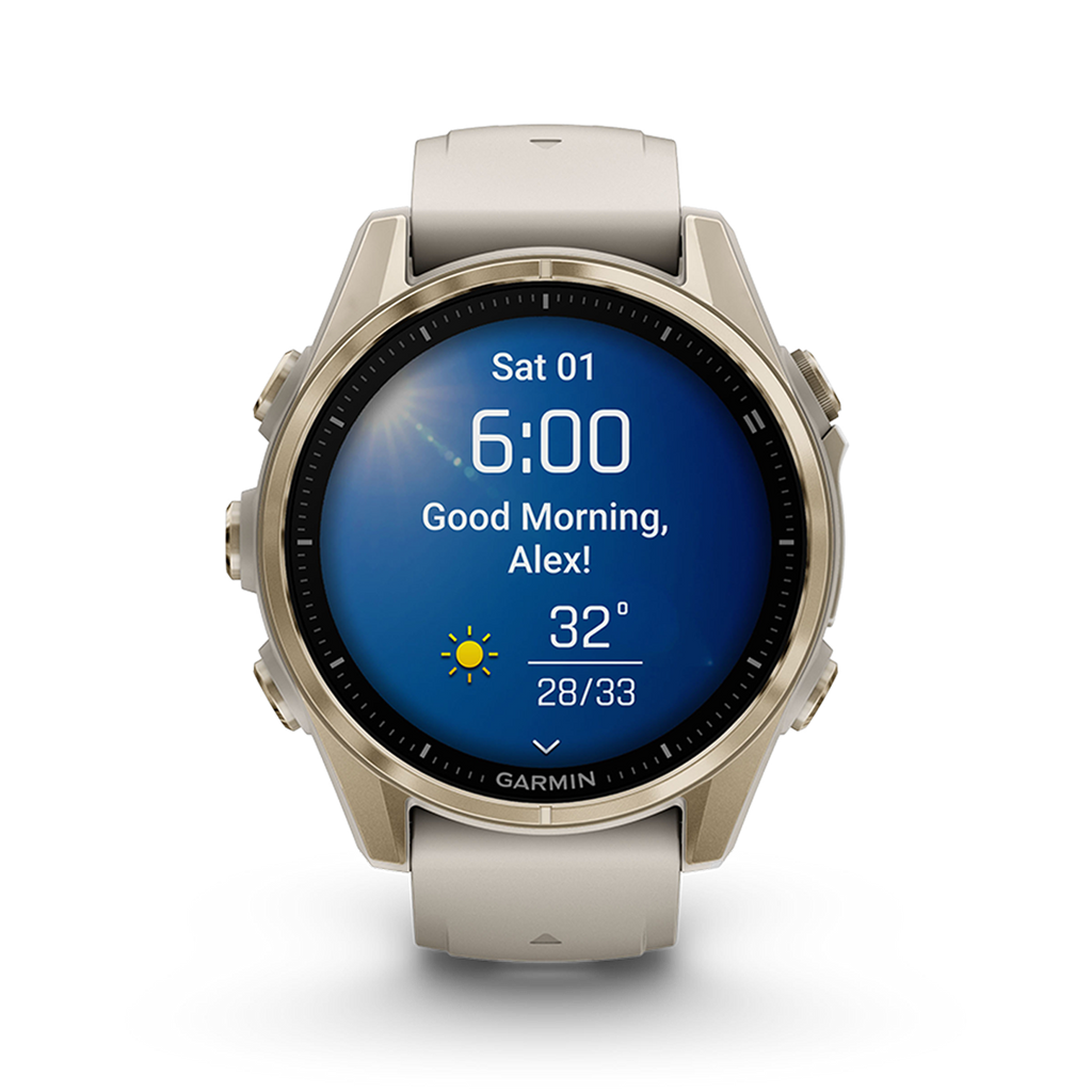 Garmin Fenix 8 Amoled — Carbon Gray DLC Titanium Black - Pebble Gray — Size 51 mm — Alternate View 30
