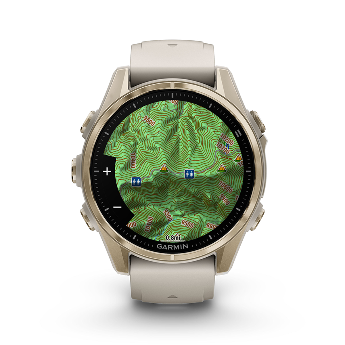 Garmin Fenix 8 Amoled — Carbon Gray DLC Titanium Black - Pebble Gray — Size 51 mm — Alternate View 34