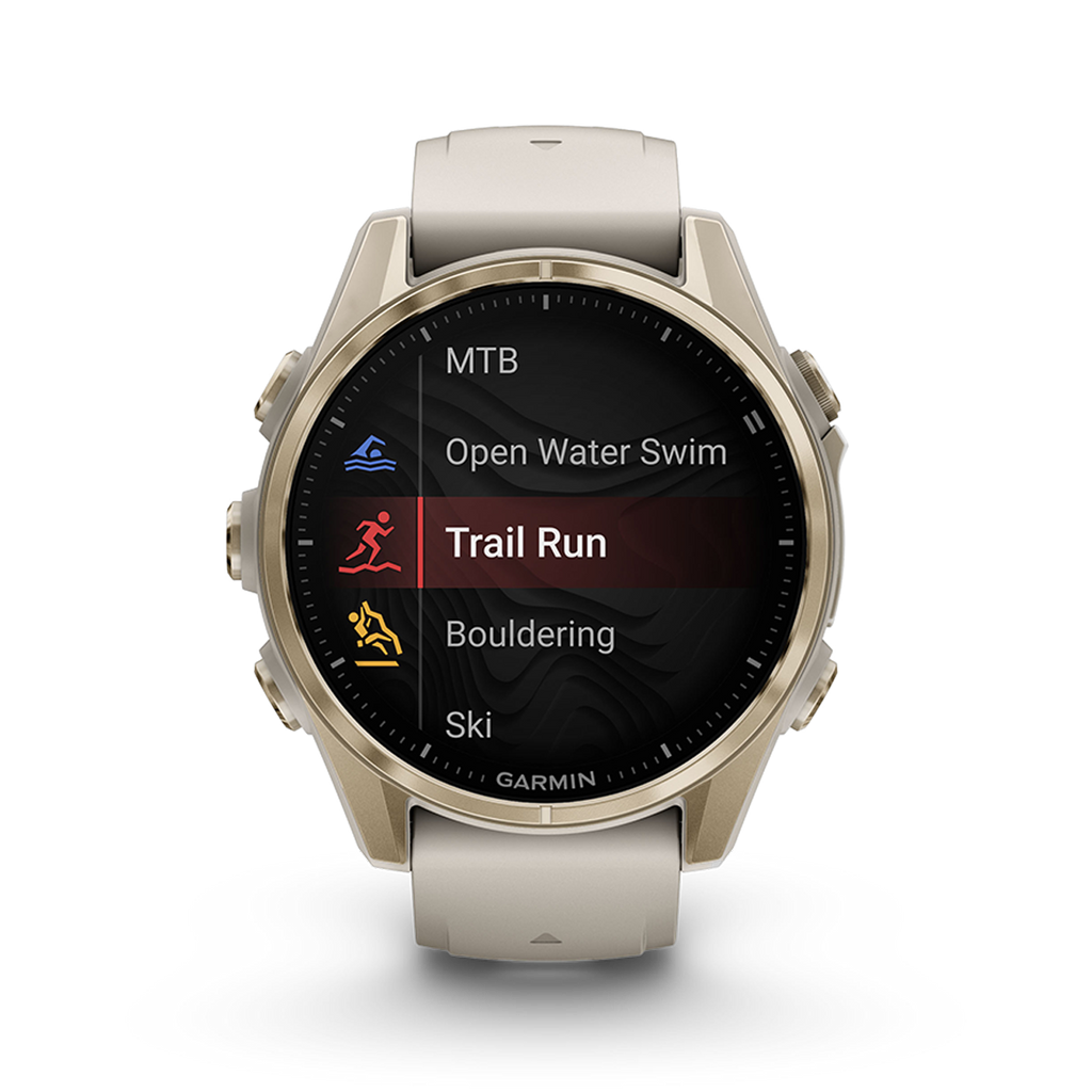 Garmin Fenix 8 Amoled — Carbon Gray DLC Titanium Black - Pebble Gray — Size 51 mm — Alternate View 35