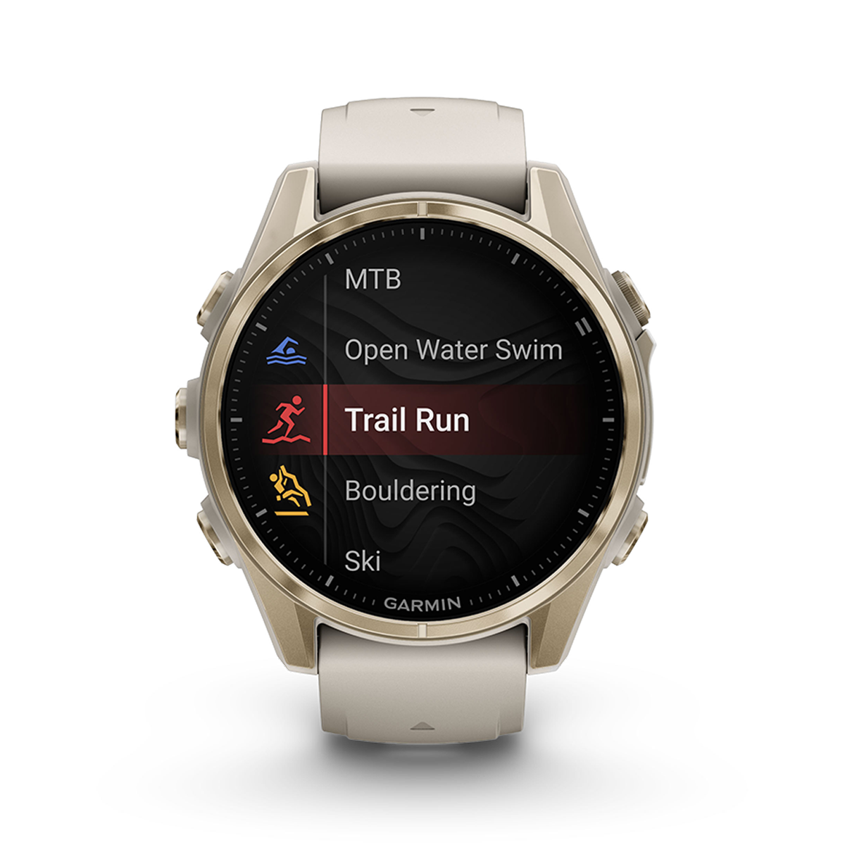 Garmin Fenix 8 Amoled — Carbon Gray DLC Titanium Black - Pebble Gray — Size 51 mm — Alternate View 35