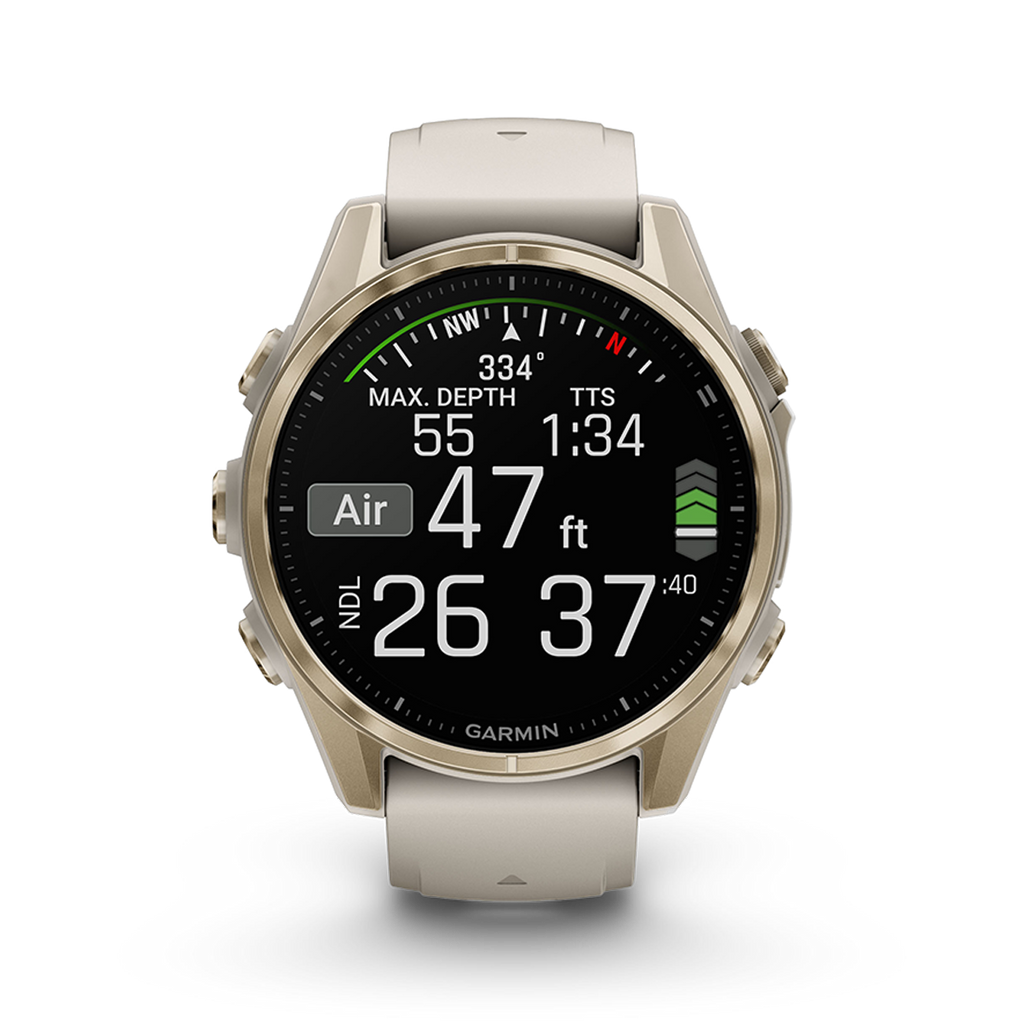 Garmin Fenix 8 Amoled — Carbon Gray DLC Titanium Black - Pebble Gray — Size 51 mm — Alternate View 36