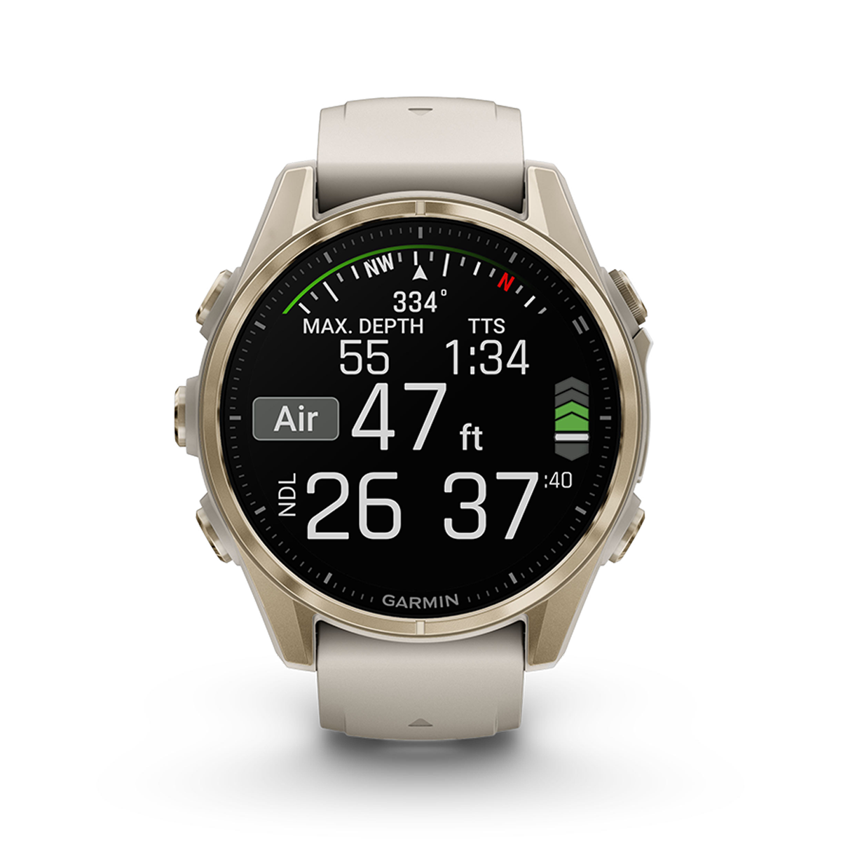 Garmin Fenix 8 Amoled — Carbon Gray DLC Titanium Black - Pebble Gray — Size 51 mm — Alternate View 36