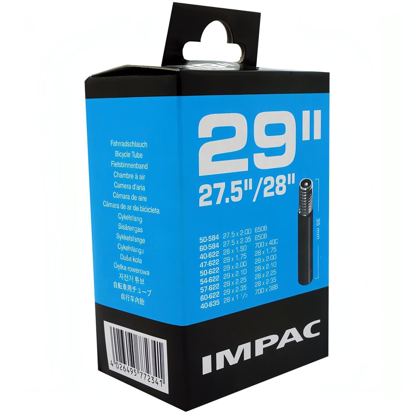 Impac 29x1.5-2.35 Inch Schrader Valve Inner Tubes