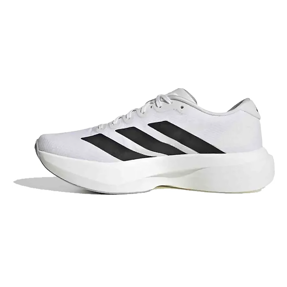 Adidas Adizero Evo SL Woven — Ftwr White - Core Black - Dash Grey — Size B — Width 6.5 — Side View