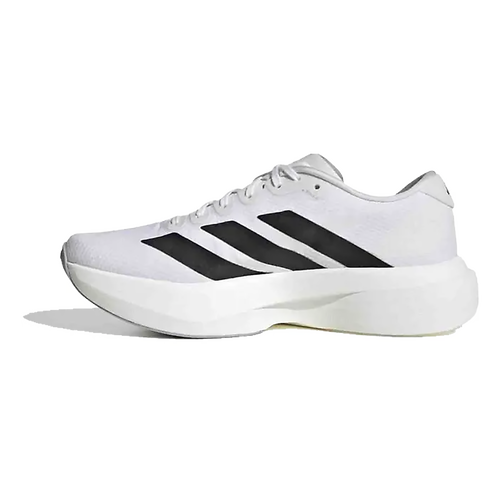 Adidas Adizero Evo SL Woven — Ftwr White - Core Black - Dash Grey — Size B — Width 6.5 — Side View