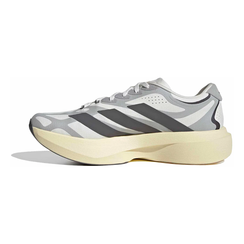 Adidas Adizero Evo SL EXO — Core Black - Solar Turbo - Iron Met — Size D — Width 9 — Side View