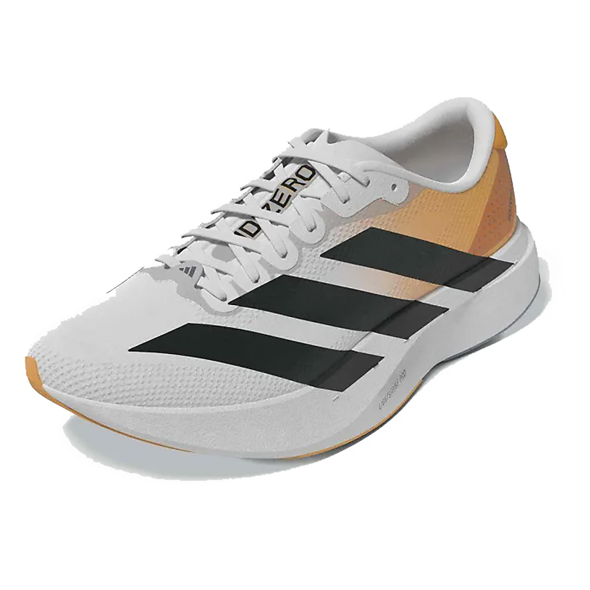 Adidas Adizero Evo SL Woven — Ftwr White - Core Black - Dash Grey — Size D — Width 8.5 — Side View