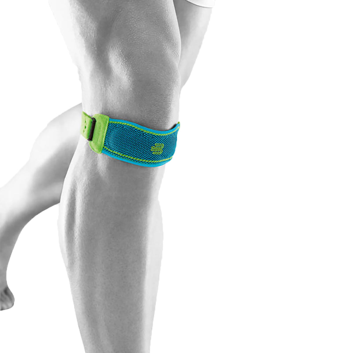 Bauerfeind Knee Strap — Black — Size Medium — Side View