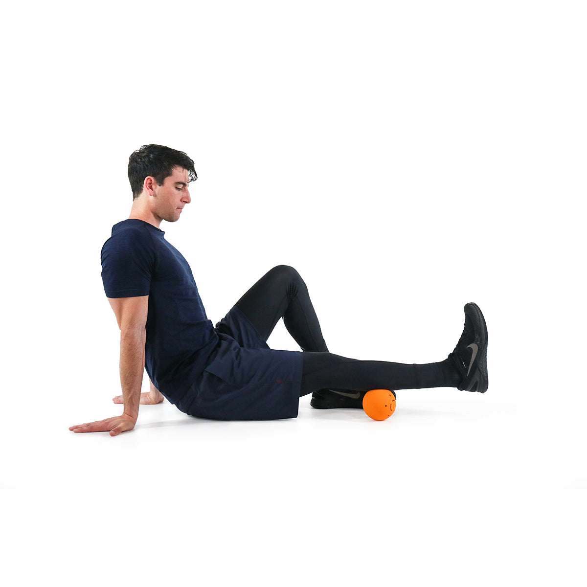Moji Heat Massage Ball — Black — Size 4" — Back View
