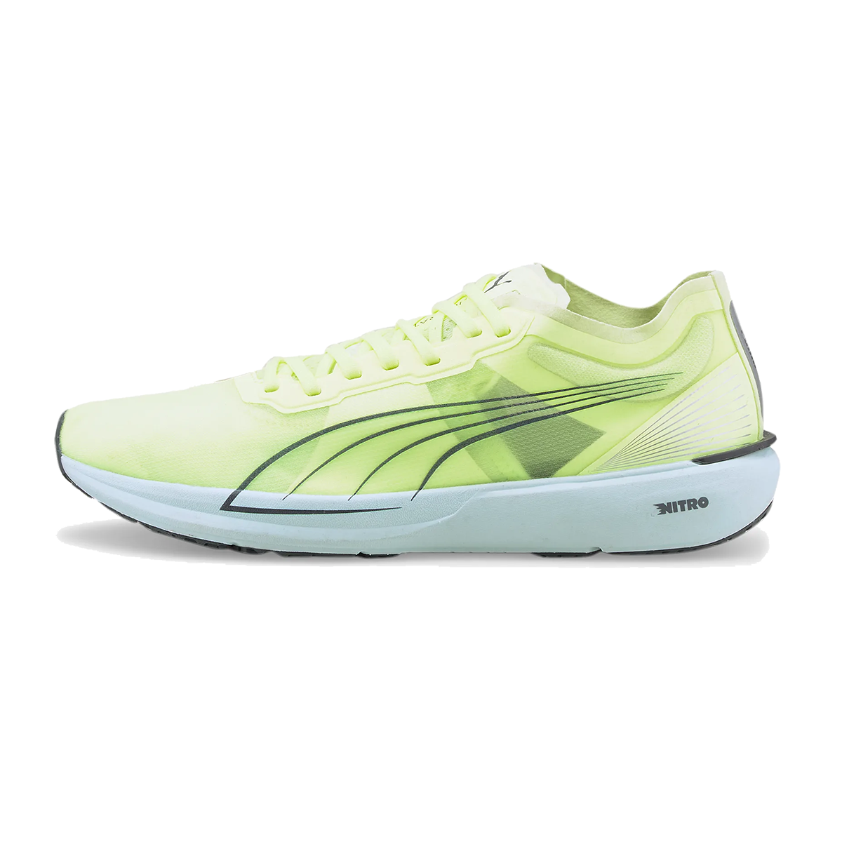 Puma Liberate Nitro — Fizzy Light - Nitro Blue — Size D — Width 8 — Side View