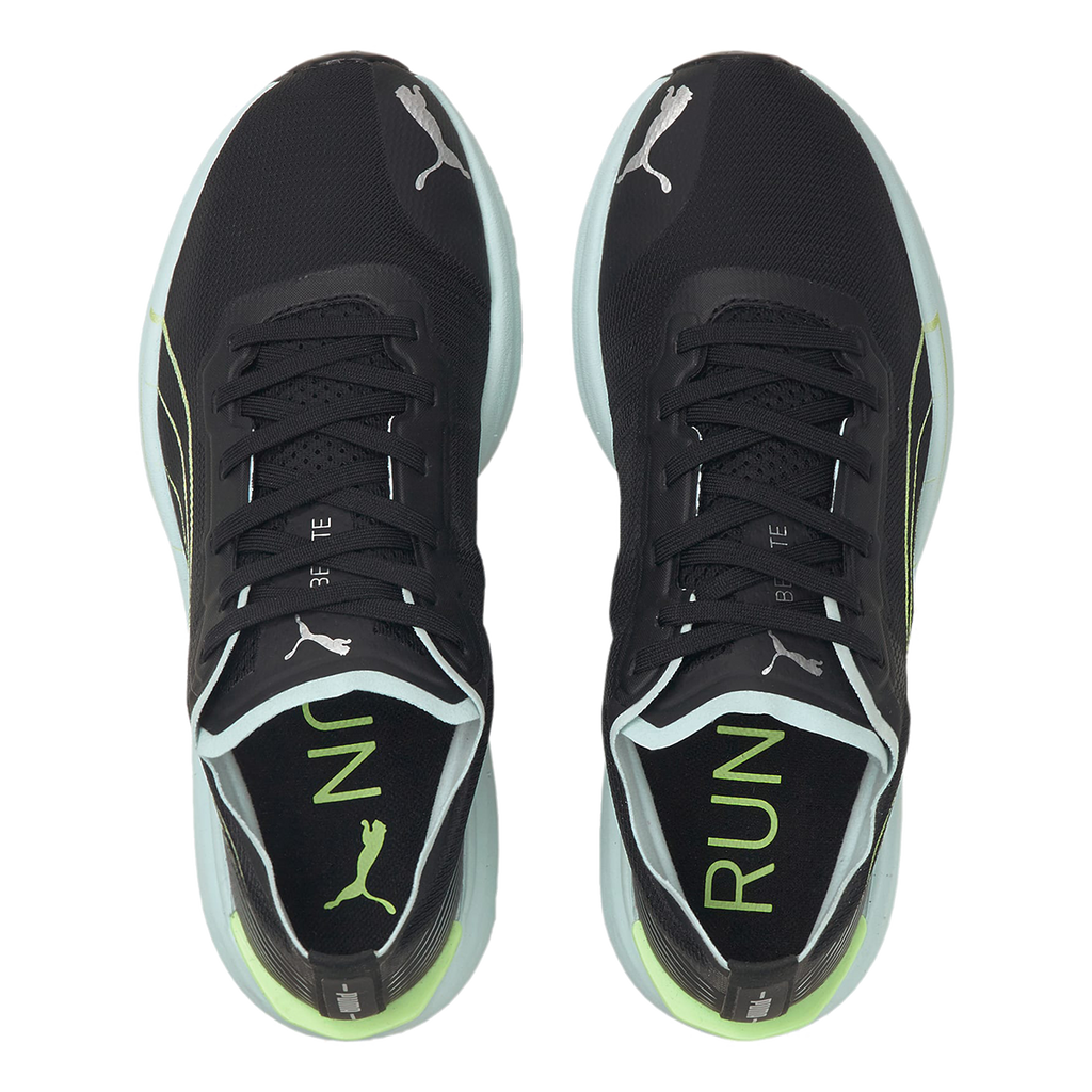 Puma Liberate Nitro — Black - Nitro Blue — Size B — Width 6.5 — Back View