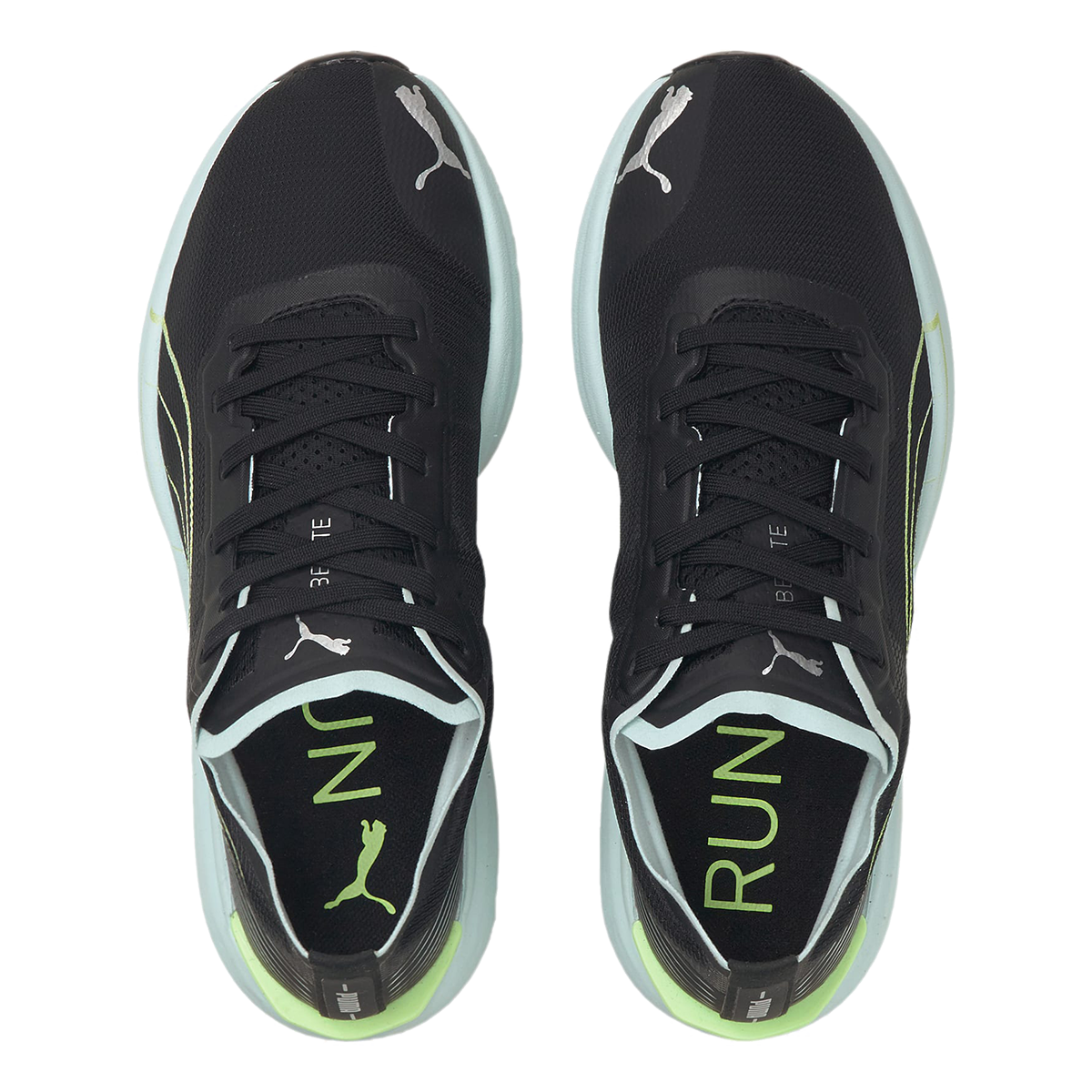 Puma Liberate Nitro — Black - Nitro Blue — Size B — Width 6.5 — Back View