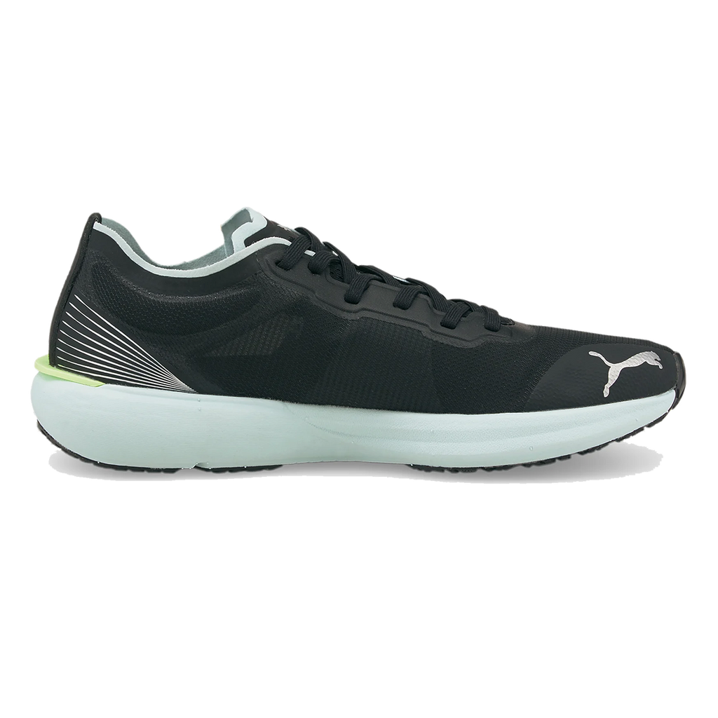Puma Liberate Nitro — Black - Nitro Blue — Size B — Width 6.5 — Front View