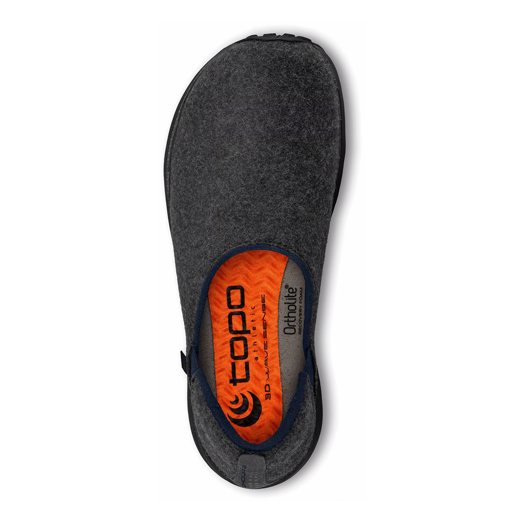 Topo Rekovr 2 — Charcoal - Black — Size D — Width 9.5 — Side View