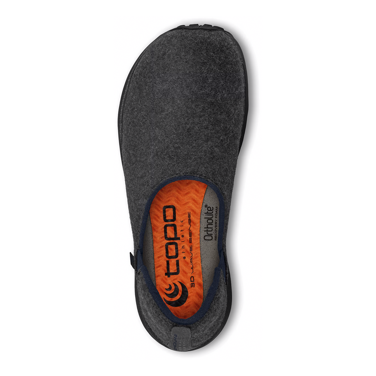Topo Rekovr 2 — Charcoal - Black — Size D — Width 9.5 — Side View