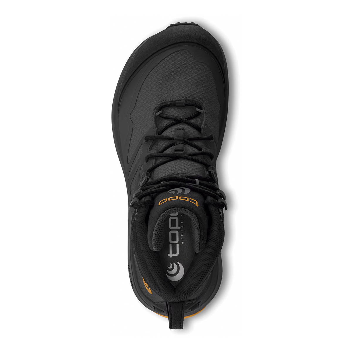 Topo Trailventure 2 WP — Charcoal - Orange — Size D — Width 9.5 — Back View