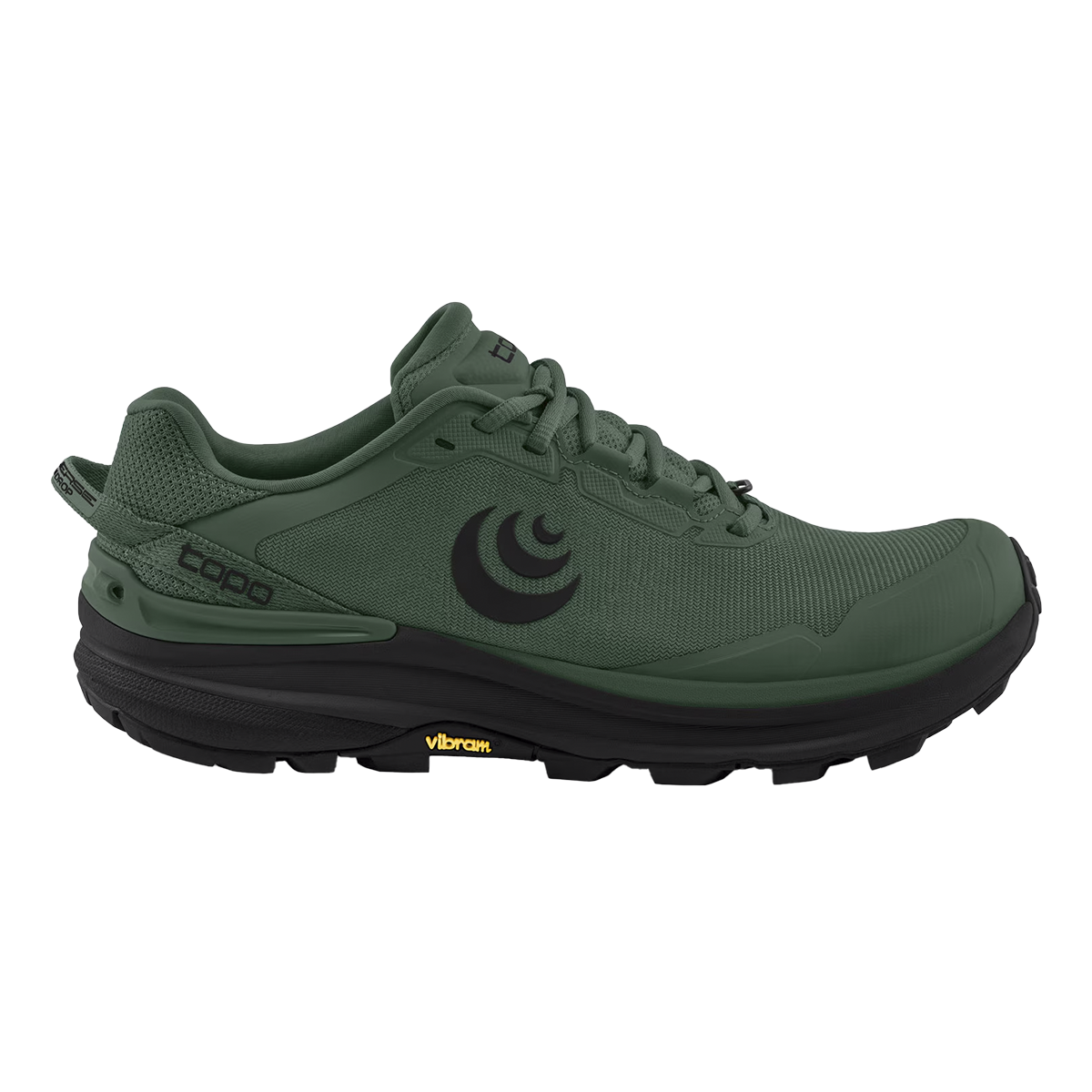 Topo Traverse — Dark Green - Charcoal — Size D — Width 9 — Front View
