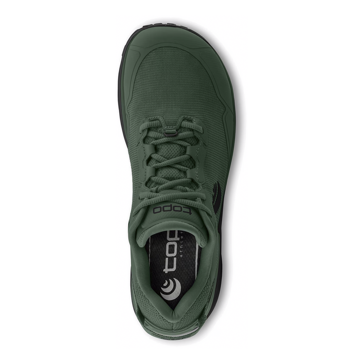 Topo Traverse — Dark Green - Charcoal — Size D — Width 9 — Back View