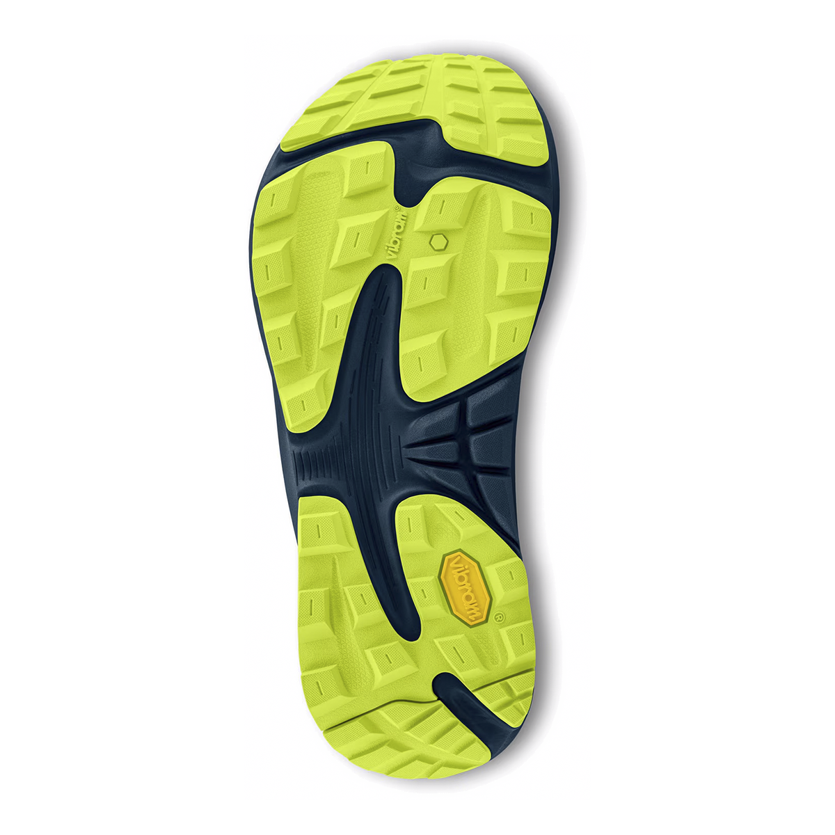 Topo Ultraventure 3 — Blue - Lime — Size D — Width 8 — Top View