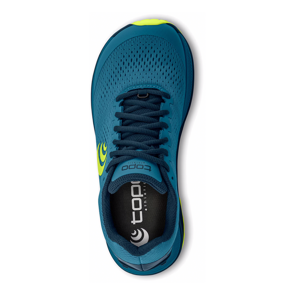 Topo Ultraventure 3 — Blue - Lime — Size D — Width 8 — Back View