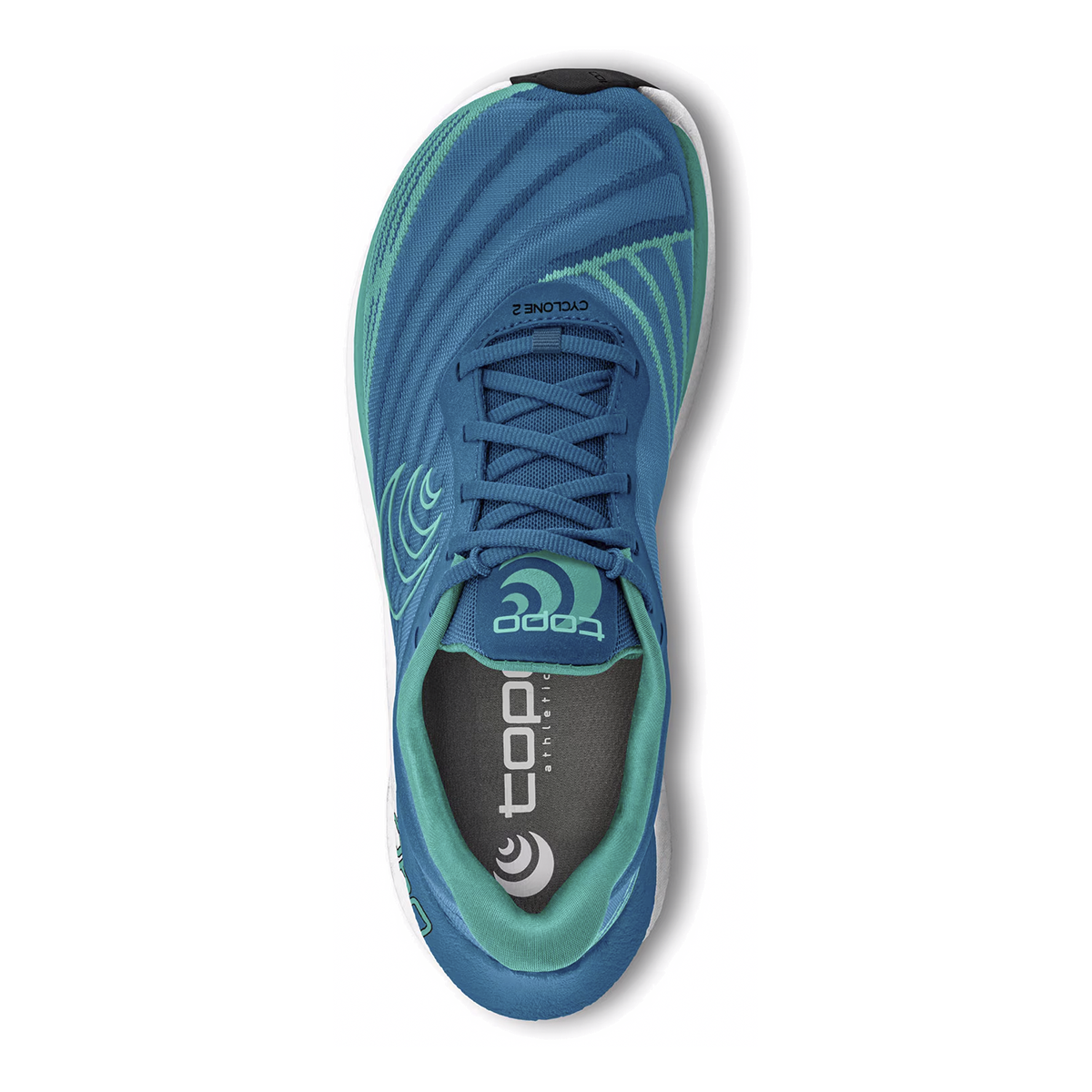 Topo Cyclone 2 — Blue - Aqua — Size D — Width 8 — Back View