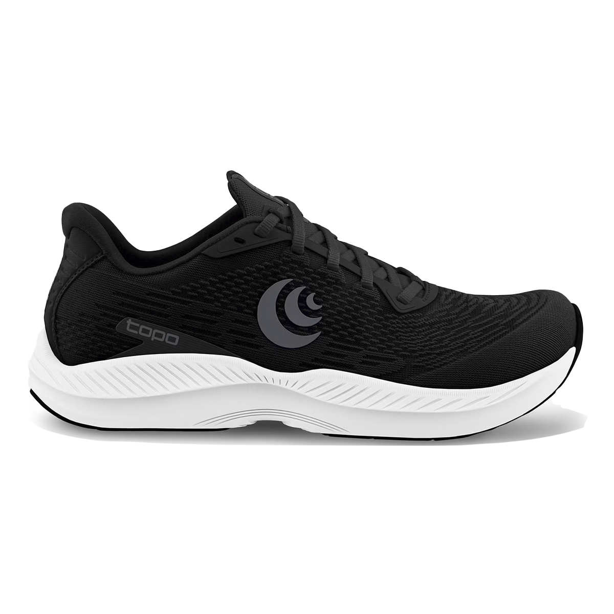 Topo Fli-Lyte 5 — Black - White — Size D — Width 10.5 — Detail View