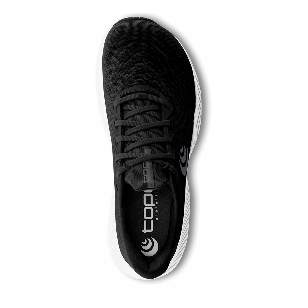 Topo Fli-Lyte 5 — Black - White — Size B — Width 8 — Back View