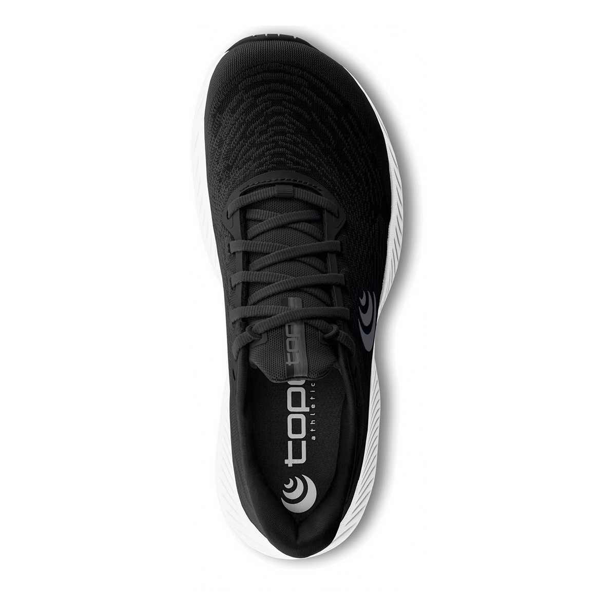 Topo Fli-Lyte 5 — Black - White — Size B — Width 8 — Back View