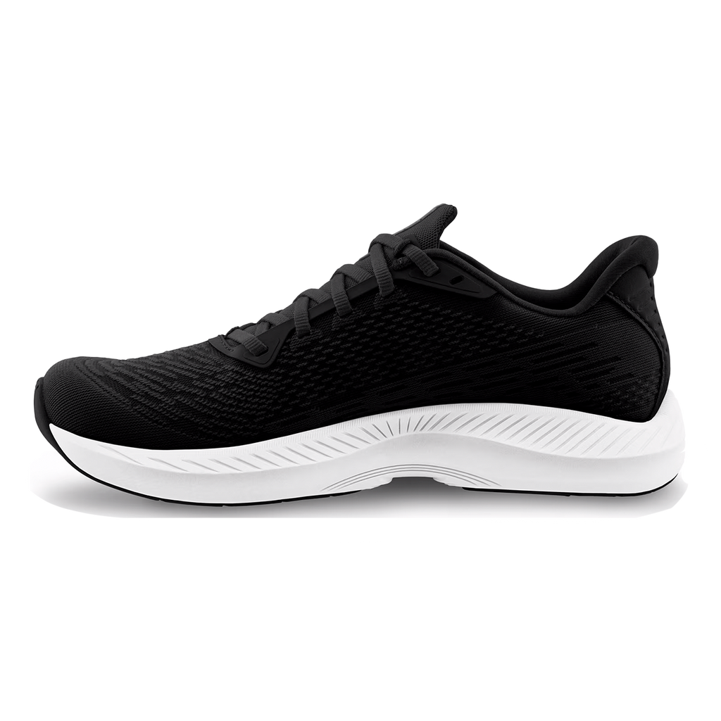 Topo Fli-Lyte 5 — Black - White — Size B — Width 8 — Side View