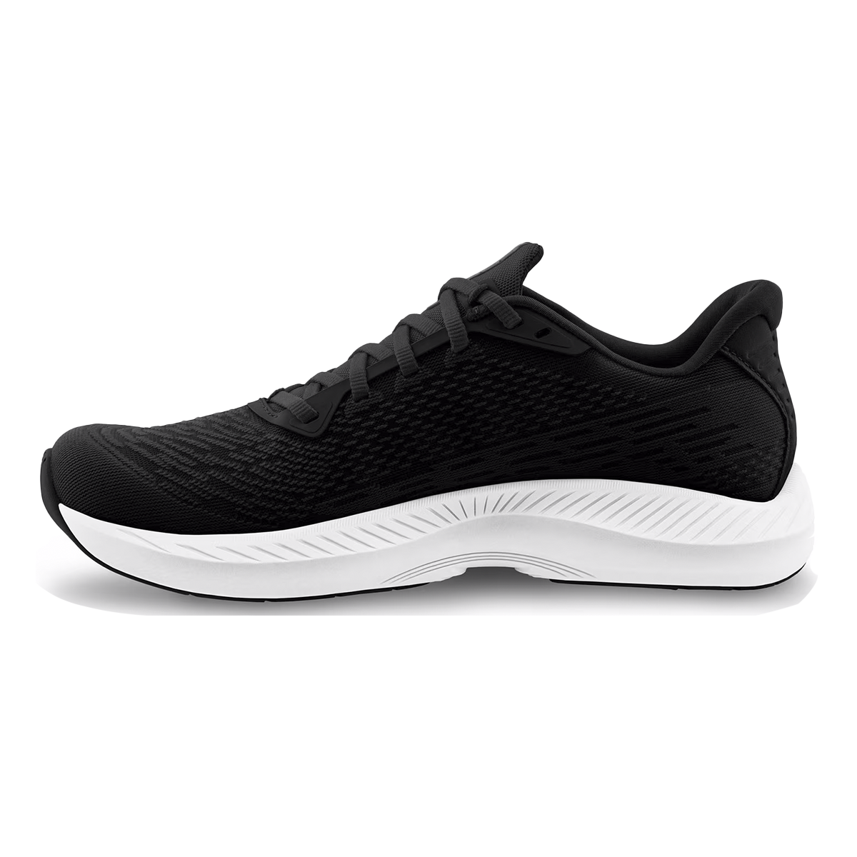 Topo Fli-Lyte 5 — Black - White — Size B — Width 8 — Side View