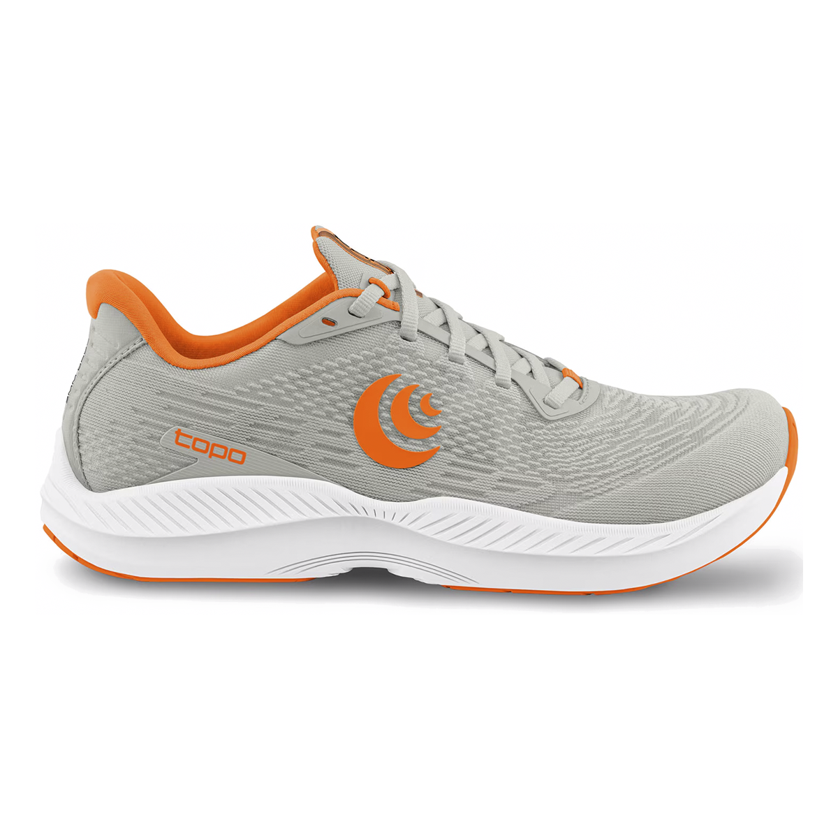 Topo Fli-Lyte 5 — Black - White — Size D — Width 10.5 — Front View