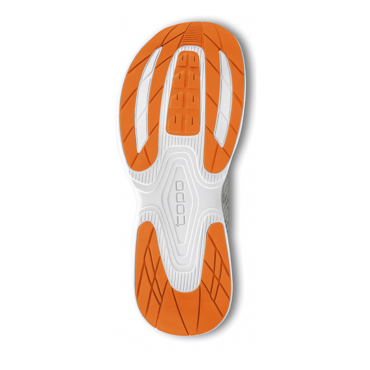 Topo Fli-Lyte 5 — Black - White — Size D — Width 10.5 — Top View