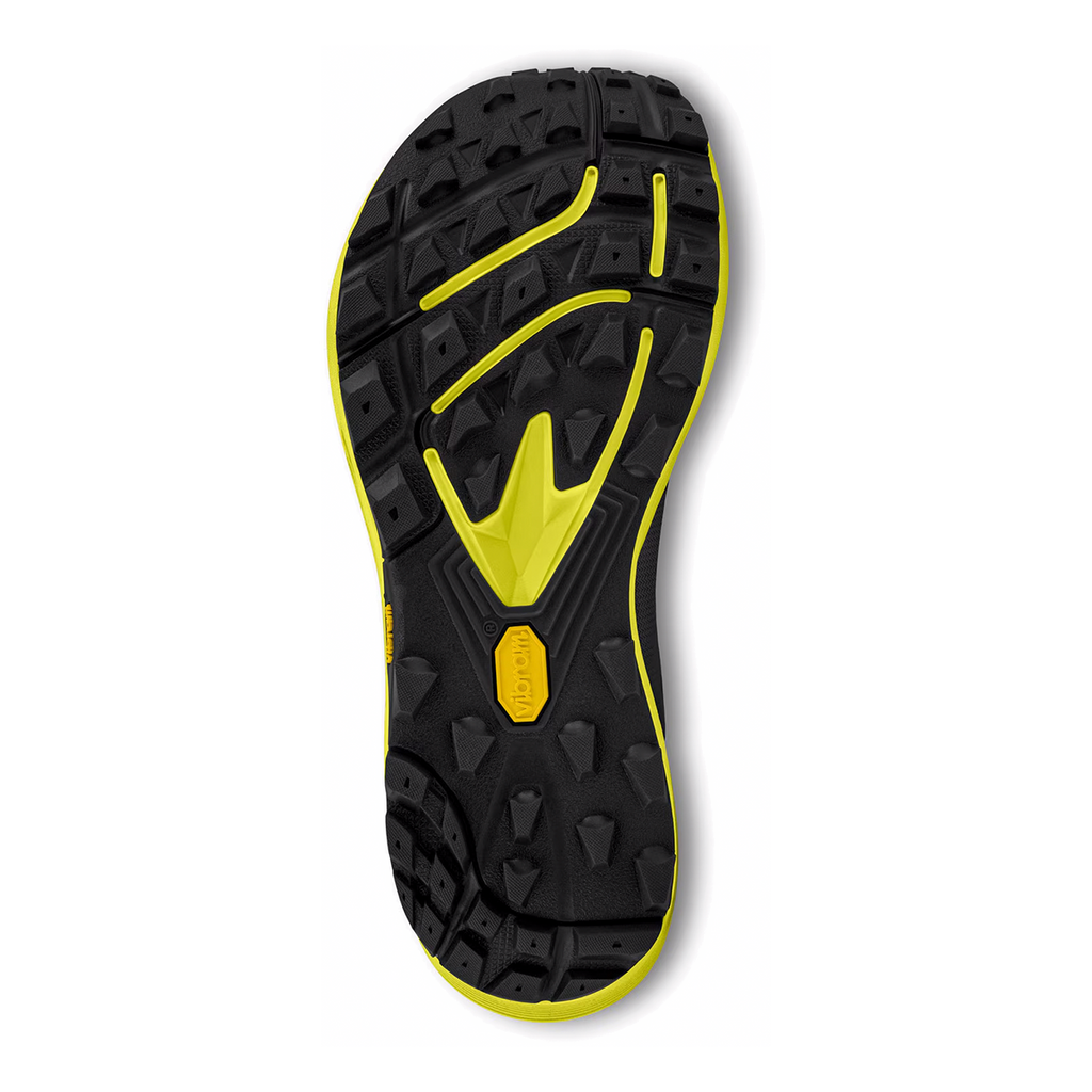 Topo MTN Racer 3 — Black - Lime — Size D — Width 10.5 — Top View