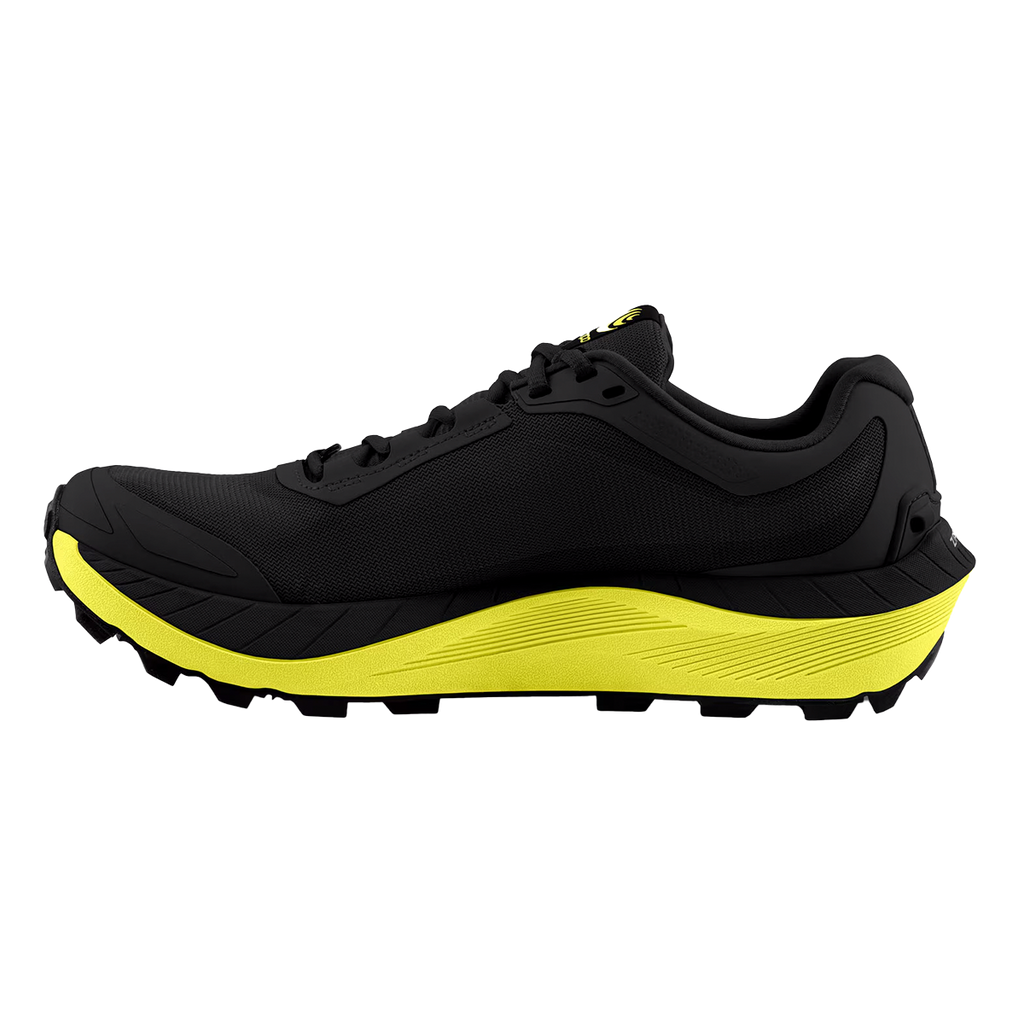 Topo MTN Racer 3 — Black - Lime — Size D — Width 10.5 — Side View