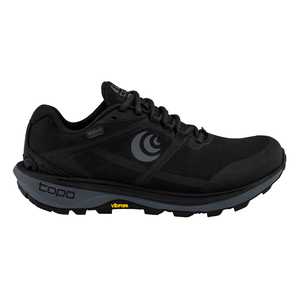 Topo Terraventure 4 WP — Black - Charcoal — Size D — Width 9.5 — Front View
