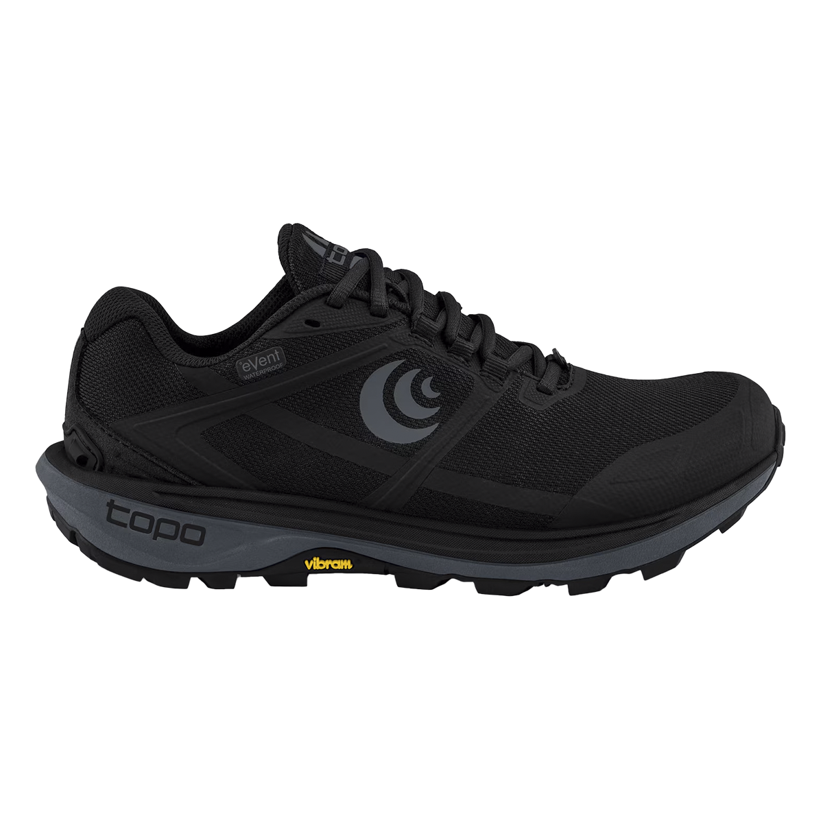 Topo Terraventure 4 WP — Black - Charcoal — Size D — Width 9.5 — Front View