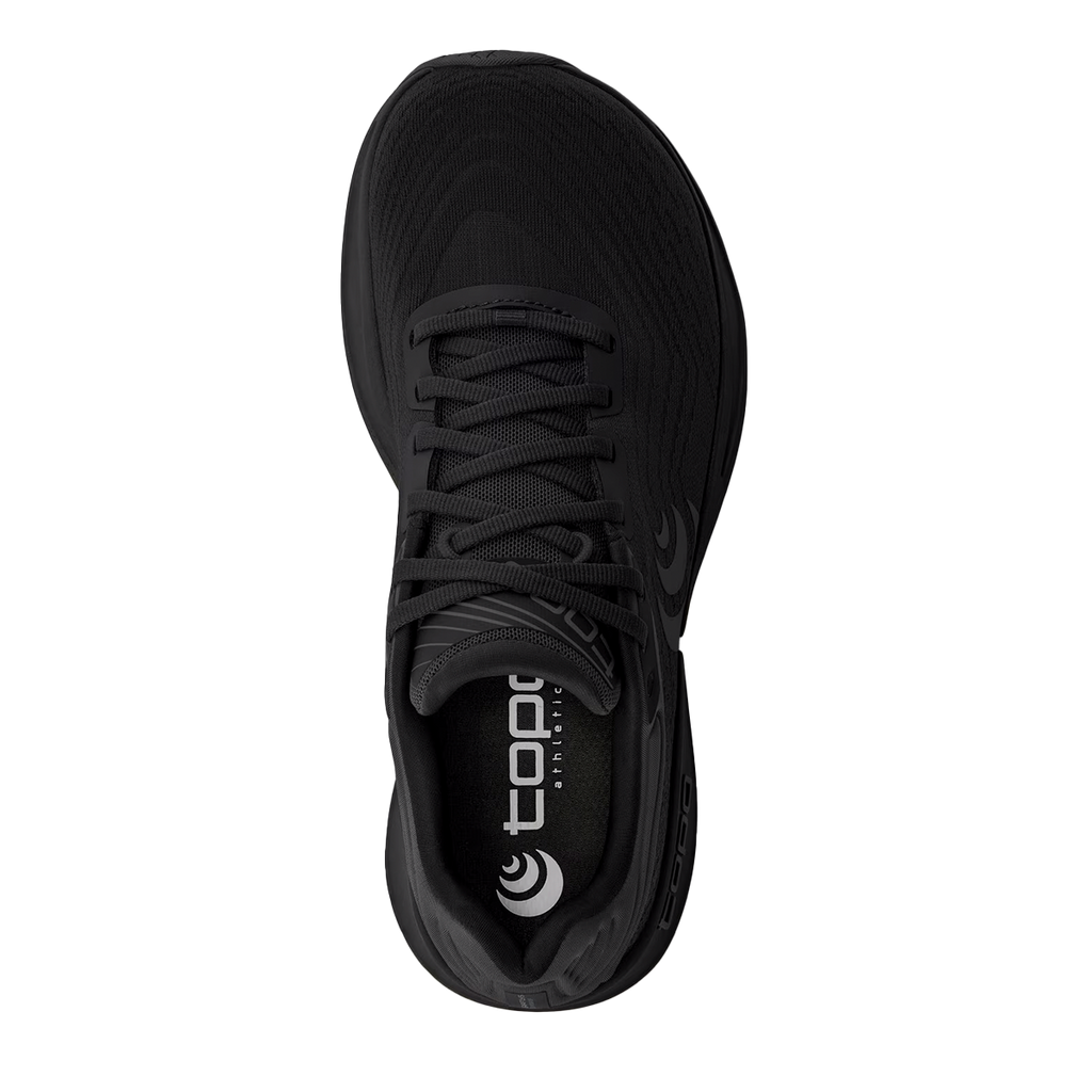 Topo Ultrafly 5 — Black - Charcoal — Size D — Width 8 — Back View