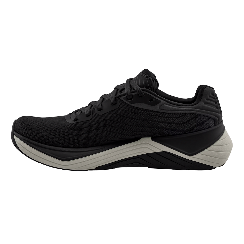 Topo Ultrafly 5 — Black - Charcoal — Size D — Width 8 — Side View
