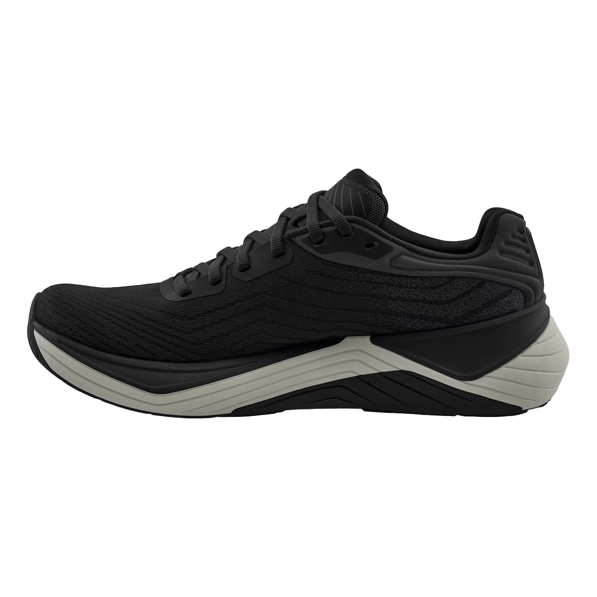 Topo Ultrafly 5 — Black - Charcoal — Size D — Width 8 — Side View