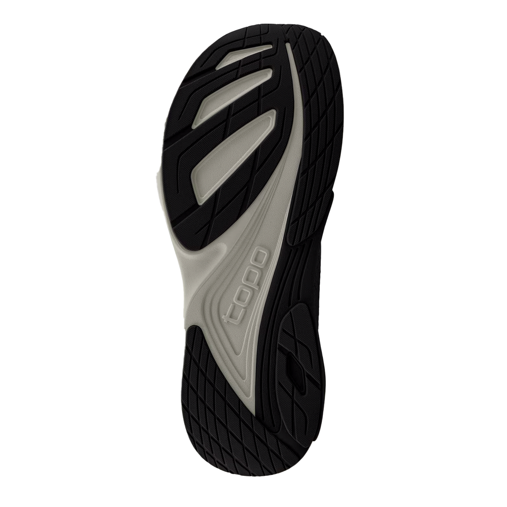 Topo Ultrafly 5 — Black - Charcoal — Size D — Width 8 — Top View