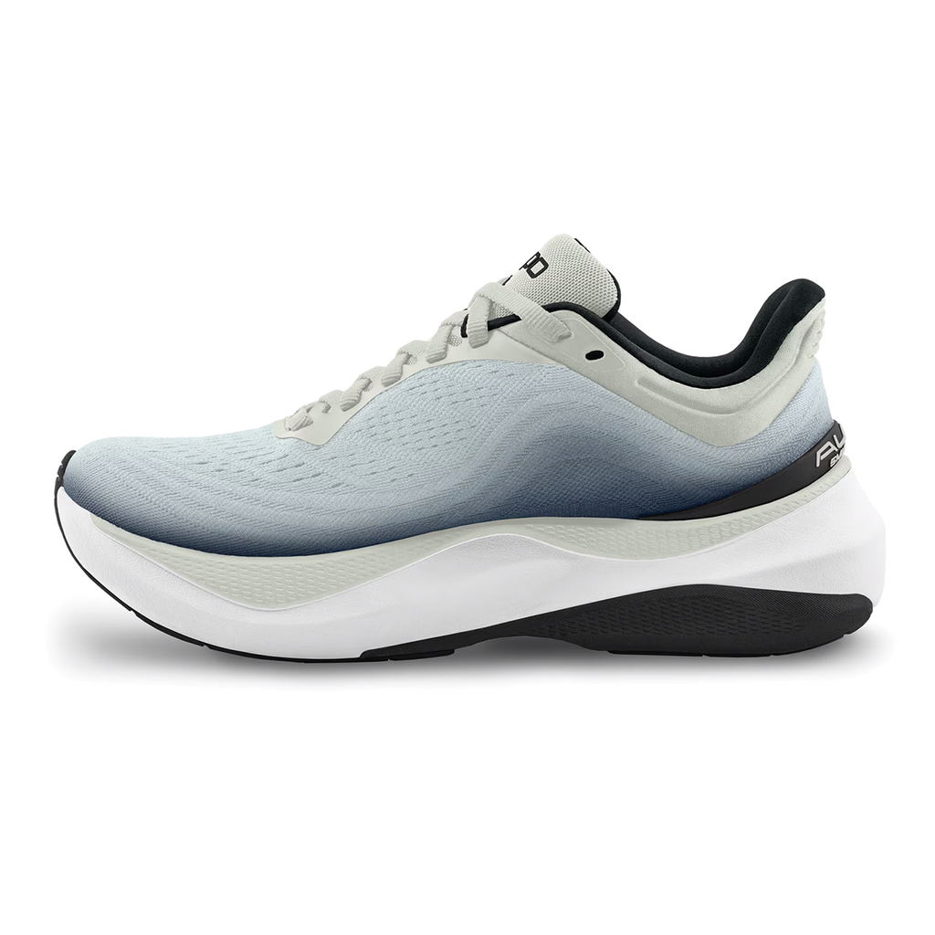 Topo Aura — Black - Charcoal — Size D — Width 8.5 — Side View