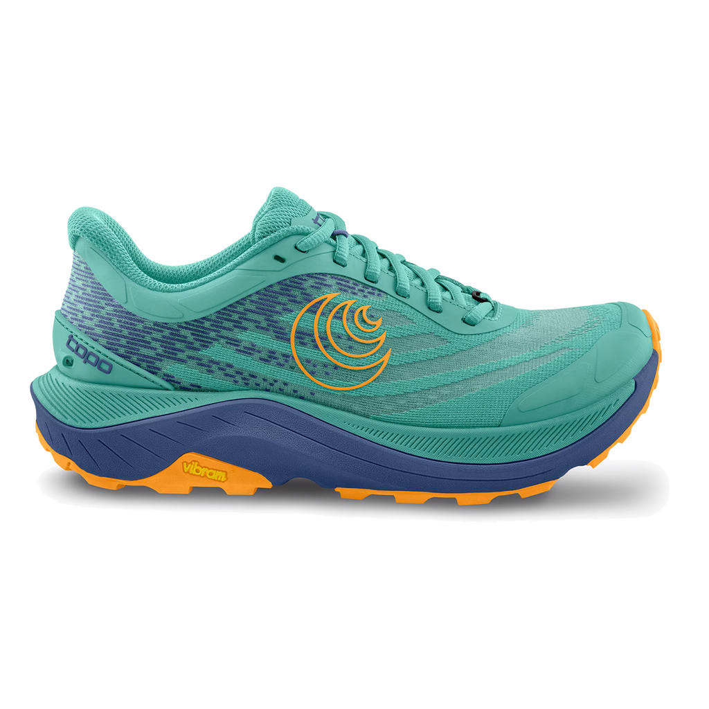 Topo Ultraventure 4 — Aqua - Orange — Size D — Width 10.5 — Detail View