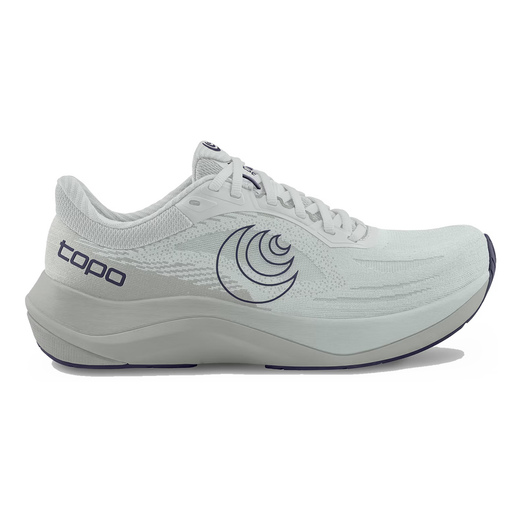 Topo Ultrafly 6 — Grey - Navy — Size D — Width 9.5 — Front View