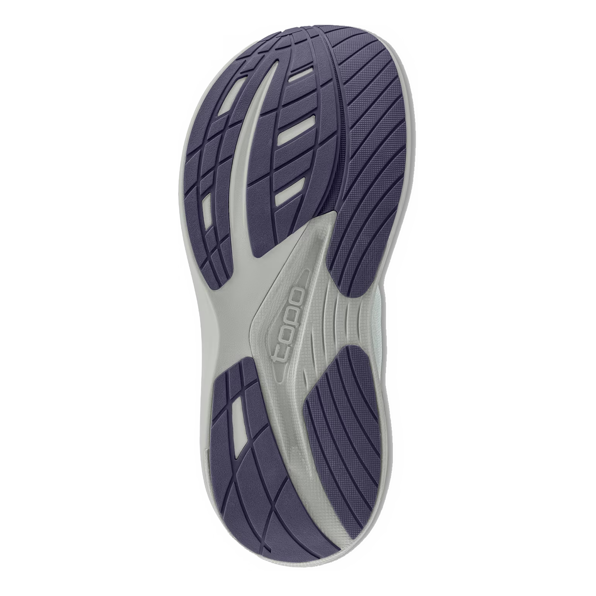 Topo Ultrafly 6 — Grey - Navy — Size D — Width 9.5 — Top View